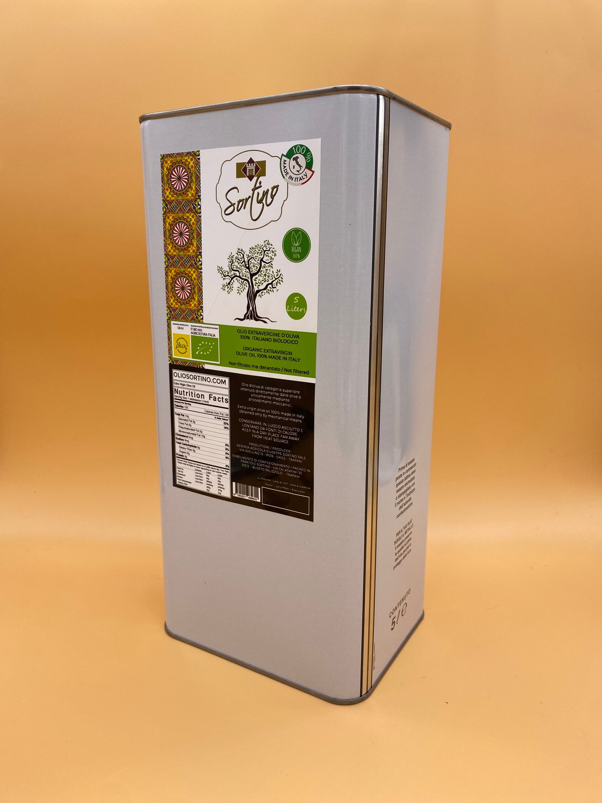 Lattina di olio extravergine Bio da 5 litri