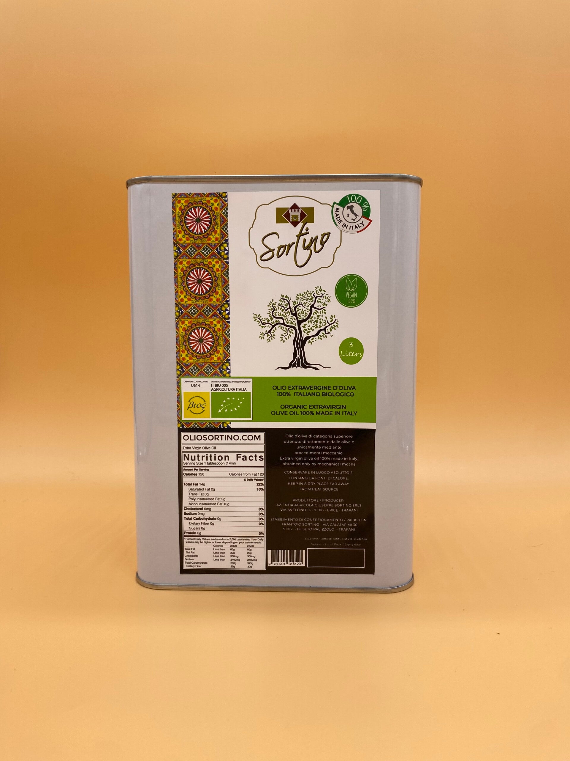 Lattina di olio extravergine Bio da 1 litro