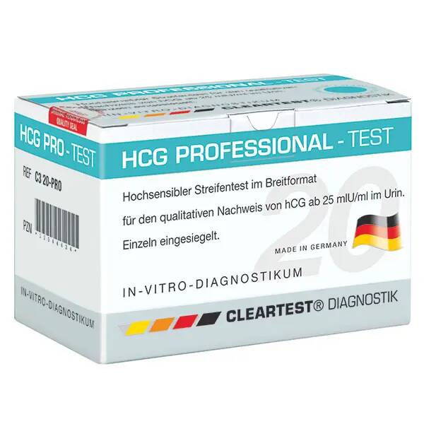 Cleartest HCG Professional Pregnancy Test - EN