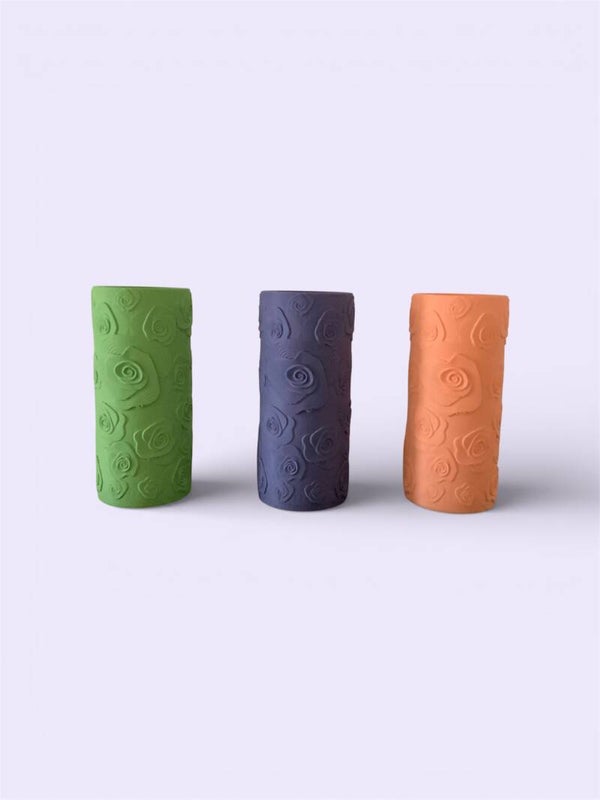 3D Vase med roser