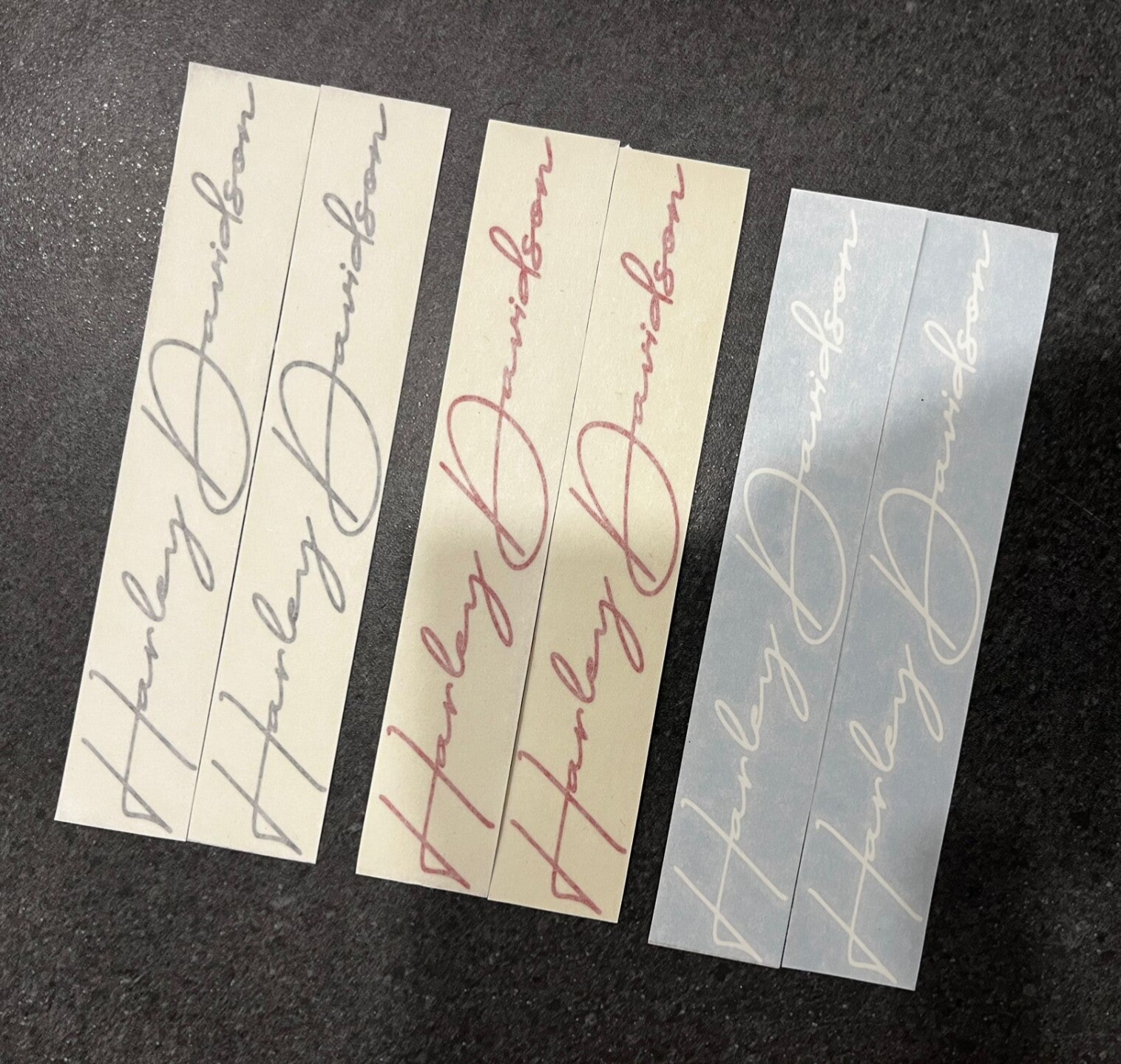 Tank Aufkleber Harley Davidson Schriftzug