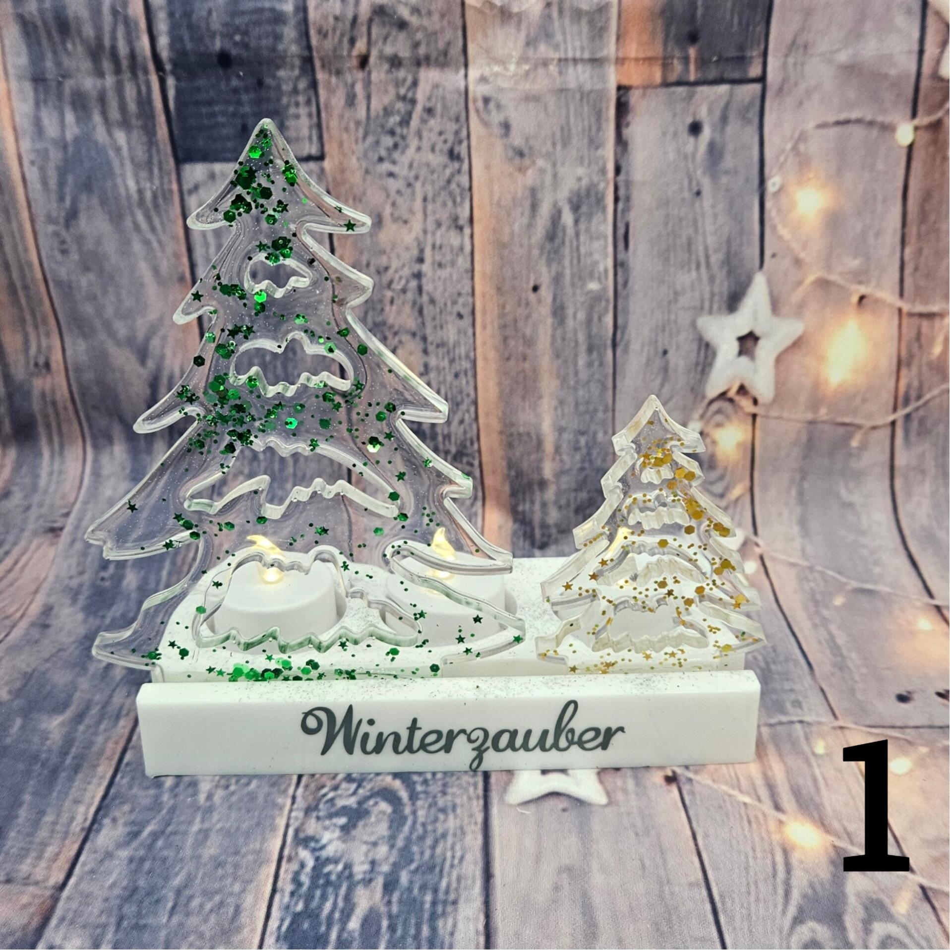 Winterlandschaft 3 Kerzen