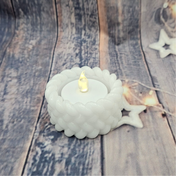 Teelichthalter Wolle