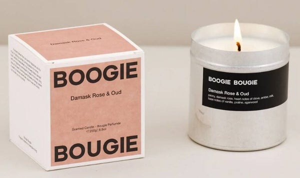 Geurkaars DAMASK ROSE & OUD