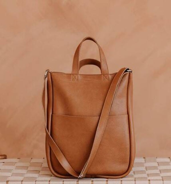 Handtas Day Dreamer - enkel cognac - verschillende kleuren op aanvraag