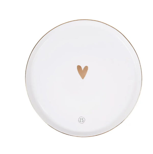 Dinerbord met hartje