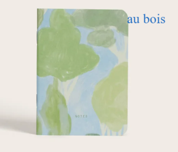 Mini schrift met prachtige print - blanco - verschillende prints