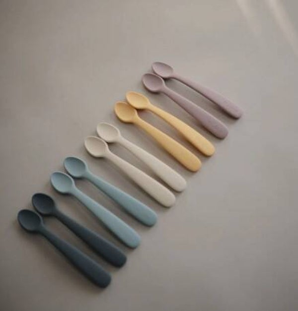 Set van 2 lepels - enkel blauw