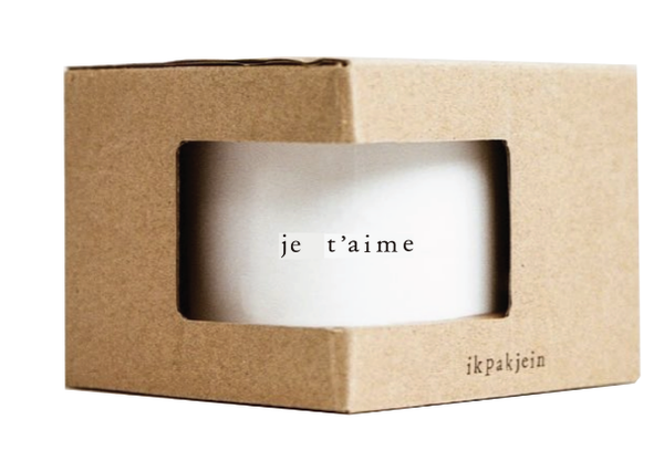 Mok met tekst "JE T'AIME"