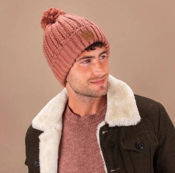 Muts VOLWASSENEN MOSCOW MULE met 3 pompons - verschillende kleuren