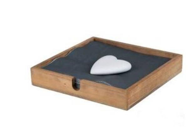 Giftbox servettenhouder met hart