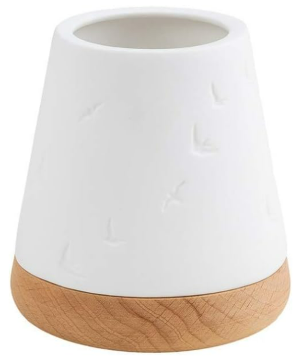 Theelichthouder met houten schoteltje -  verschillende maten