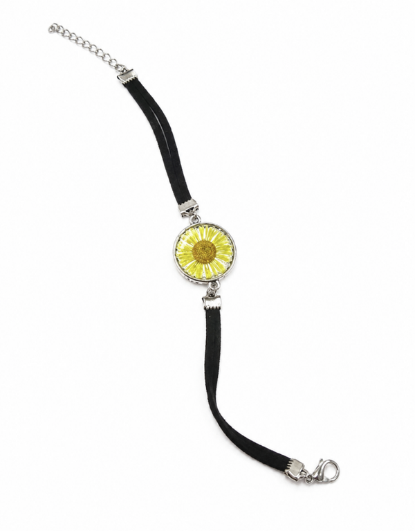 Collana artigianale con fiori