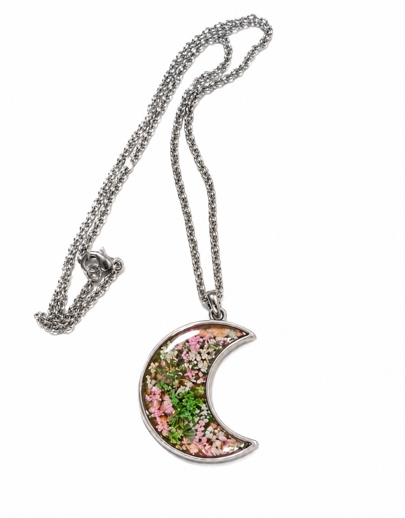 Collana artigianale con fiori