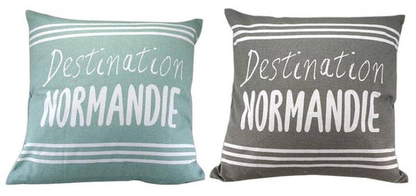 Coussin " destination Normandie "