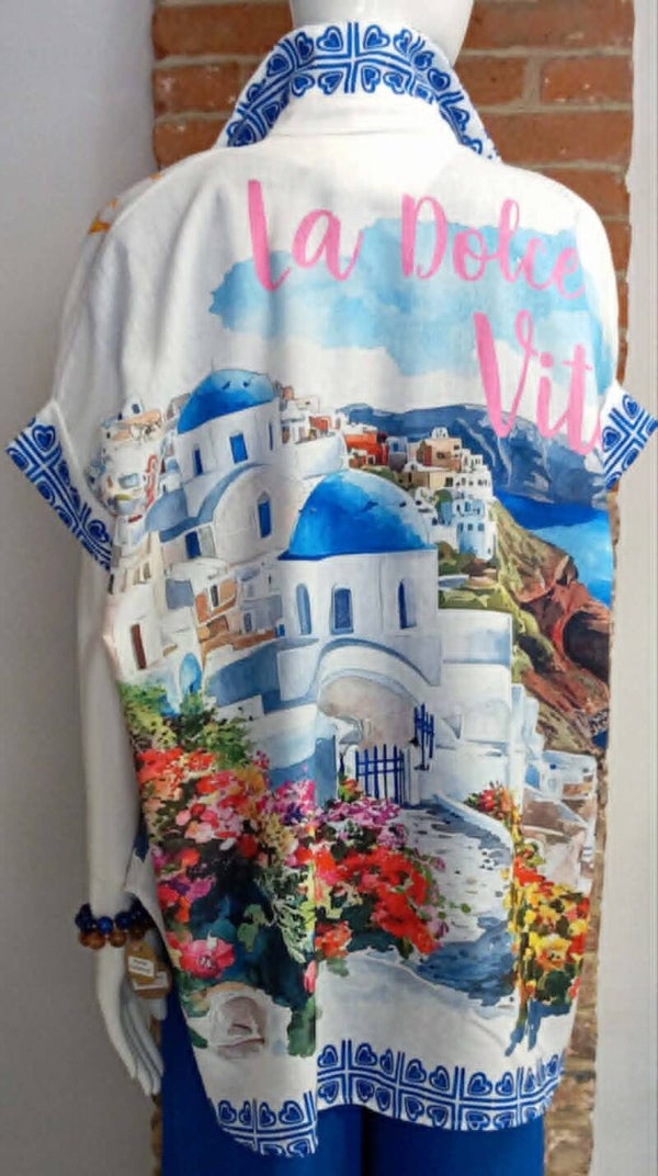 Chemise OverSize - Dolce Vita - Bleue