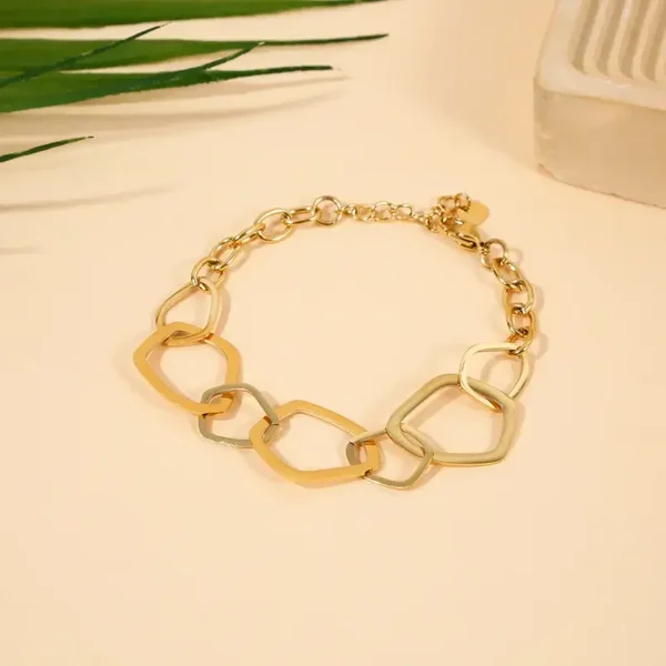 Bracelet en acier inoxydable jaune - BR3