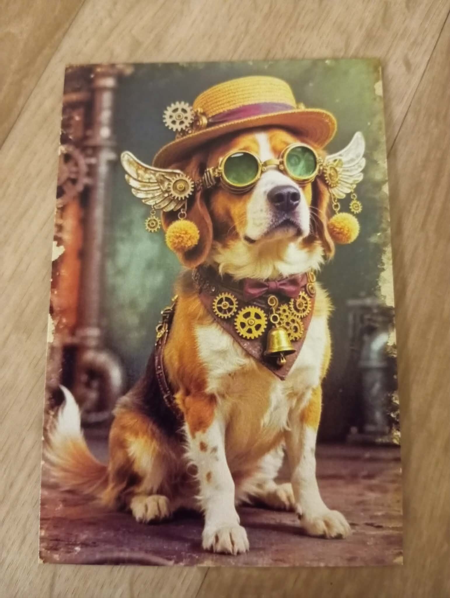 Carte Postale - Chien steampunck *19
