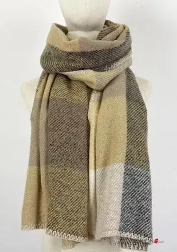 Echarpe à carreaux - Beige