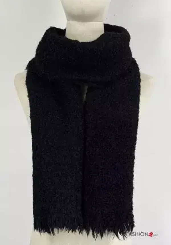 Echarpe bouclettes - Noire