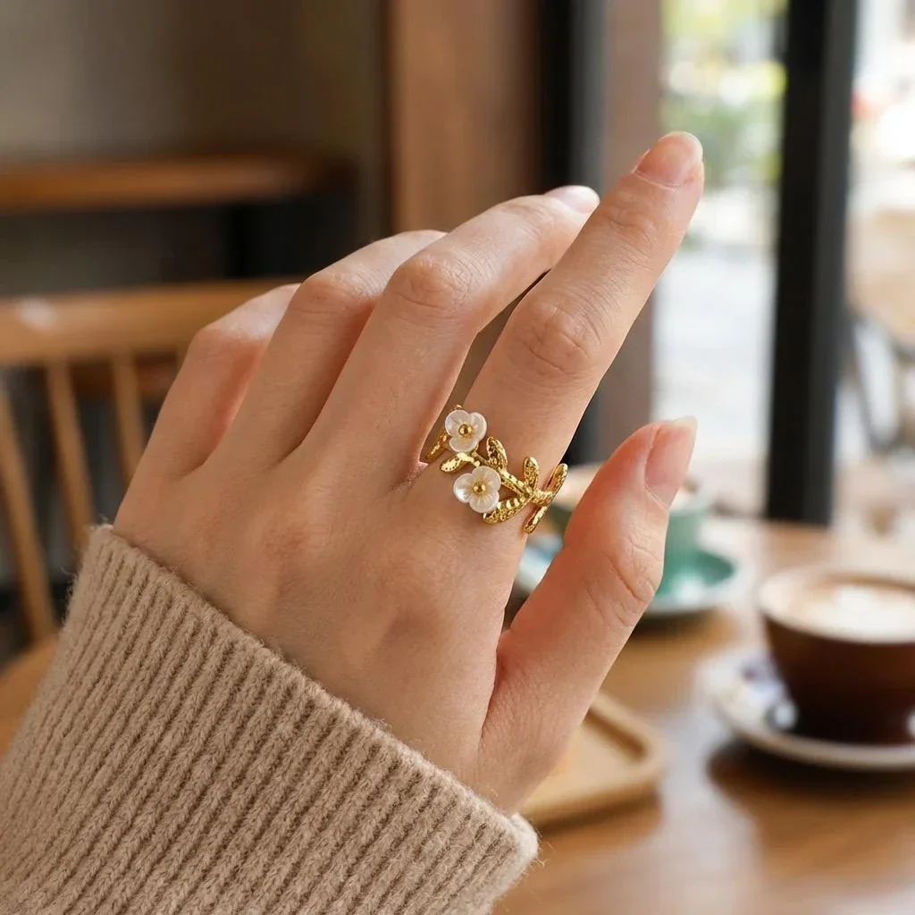 Bague en acier inoxydable jaune - B9