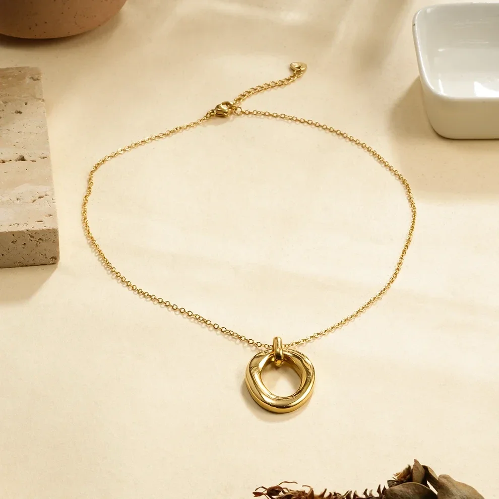 Collier en acier inoxydable jaune - C1