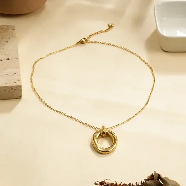 Collier en acier inoxydable jaune - C1