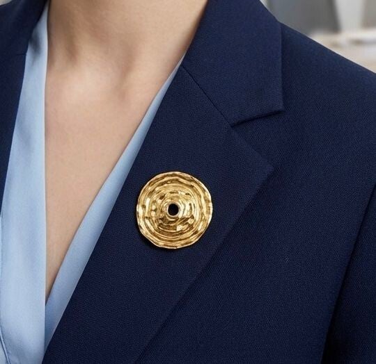 Broche ronde spirale en acier inoxydable W168