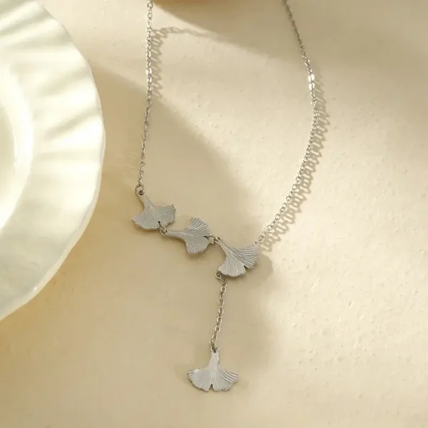 Collier en acier inoxydable blanc - C7