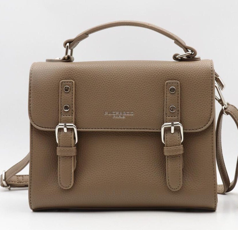 Sac à main cartable - Taupe