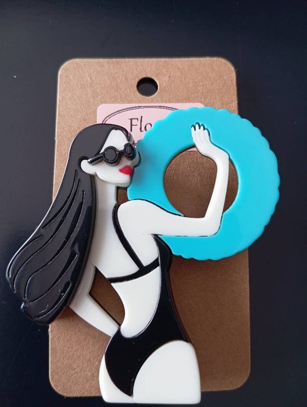 Broche " Flora "
