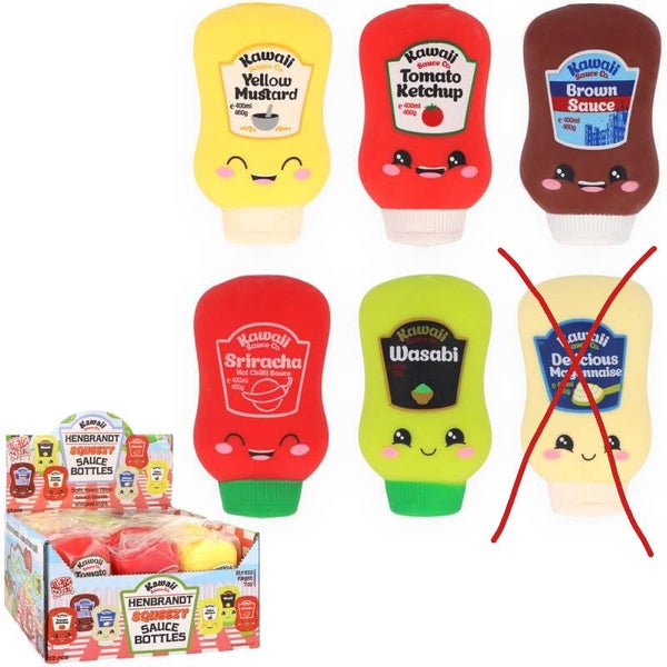 Squishys Flacon de sauce - 5 modèles au choix