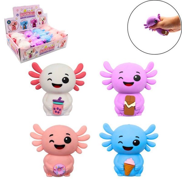 Squishys Axolotl - 4 modèles au choix