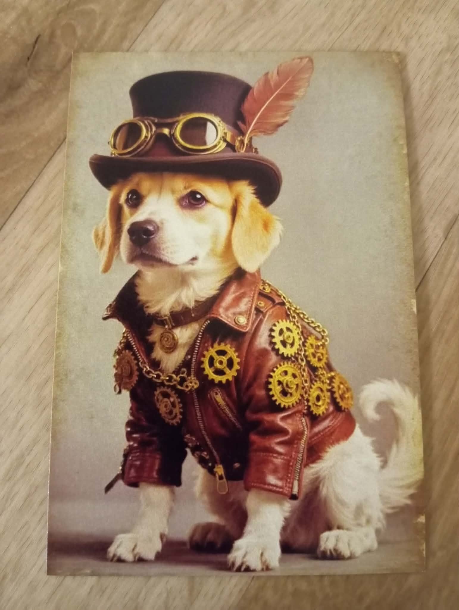 Carte Postale - Chien steampunck *9