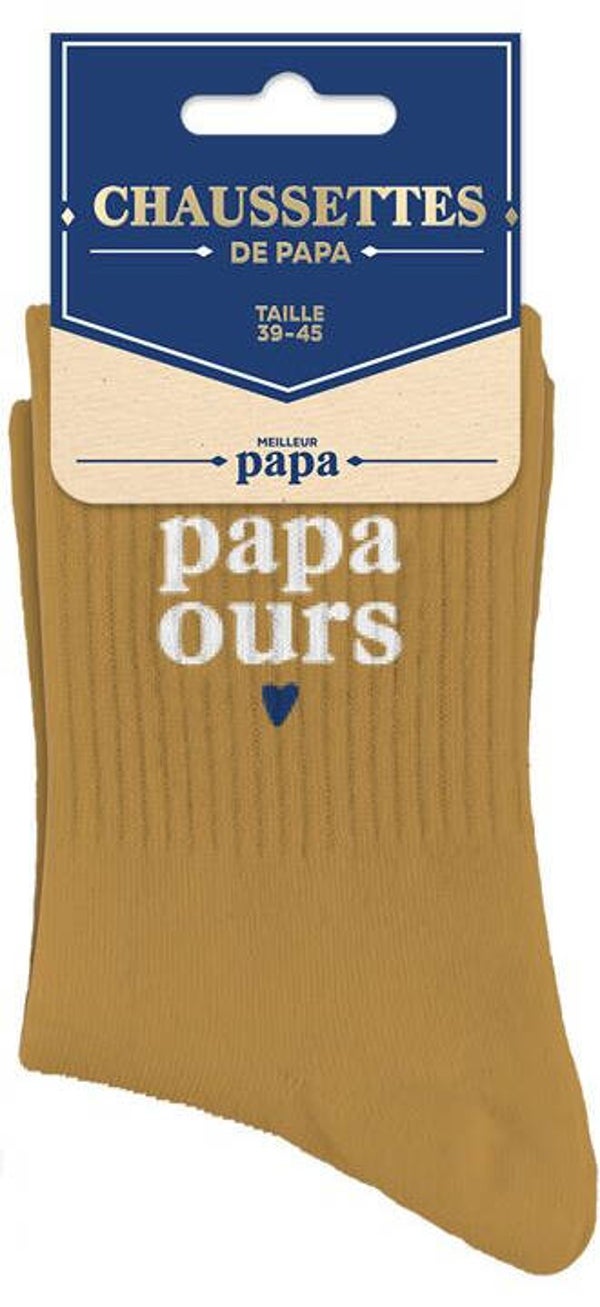 Chaussettes " Papa ours "