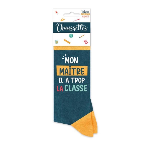 Chaussettes - Mon maître il a trop la classe