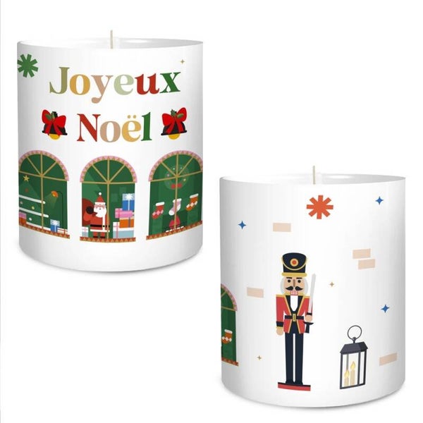 Bougie " Joyeux Noël "