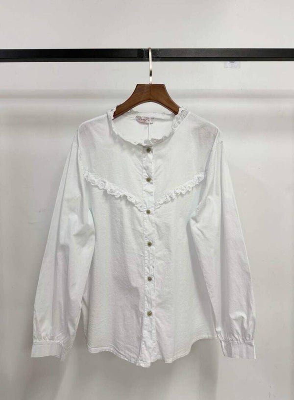 CHEMISE BRODERIES - Blanche