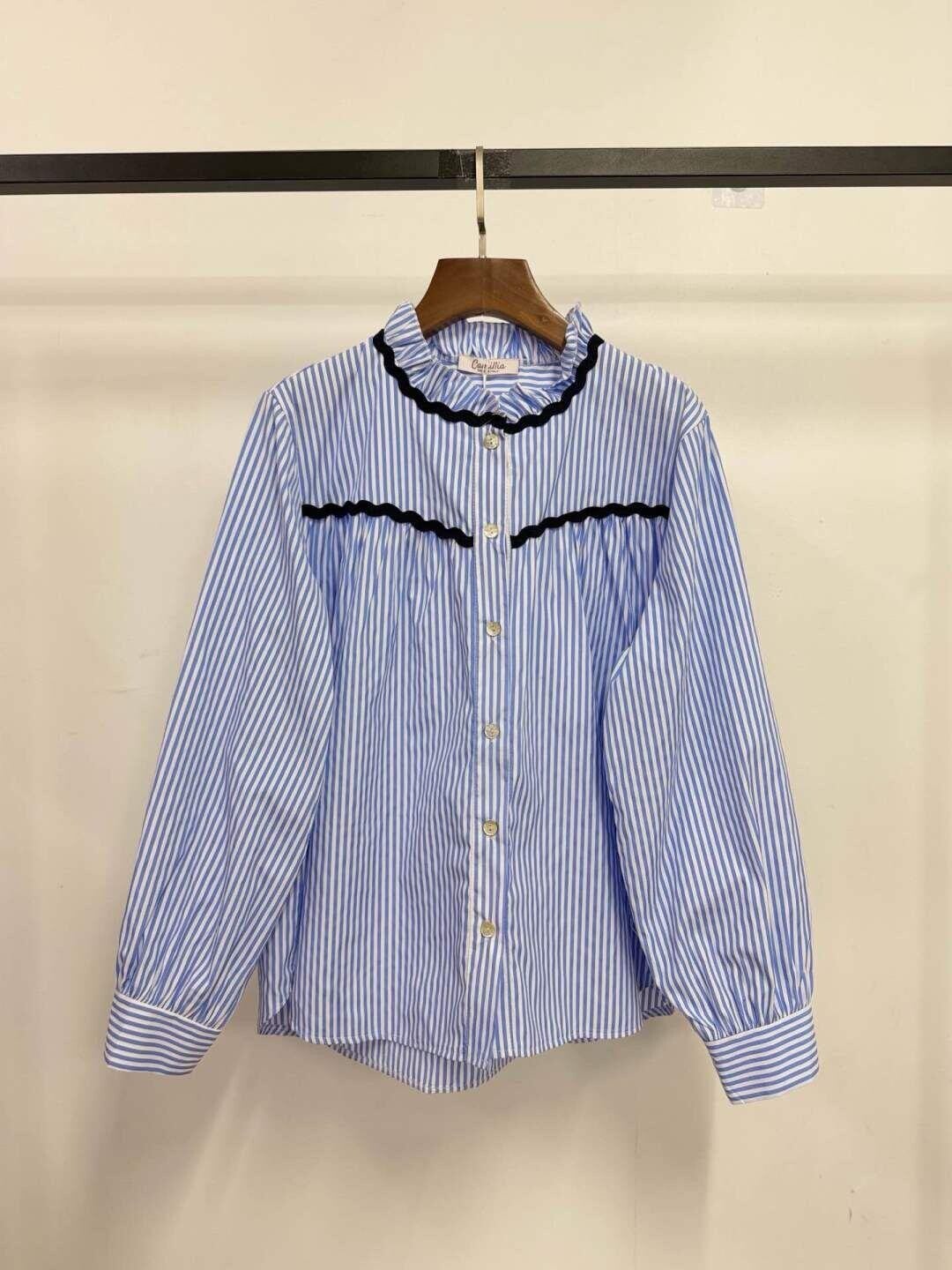 CHEMISE à RAYURES - Bleue