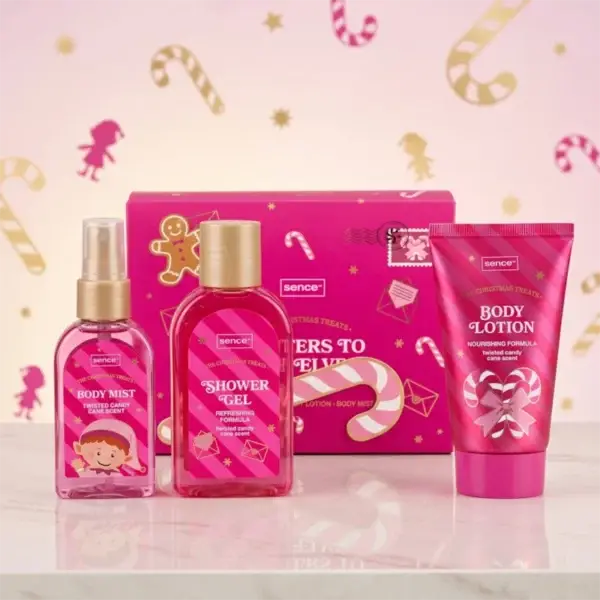 Coffret cadeau The Christmas treats rose - pour enfant
