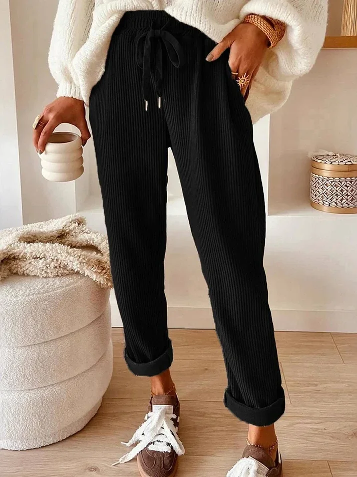 Pantalon velours - Noir