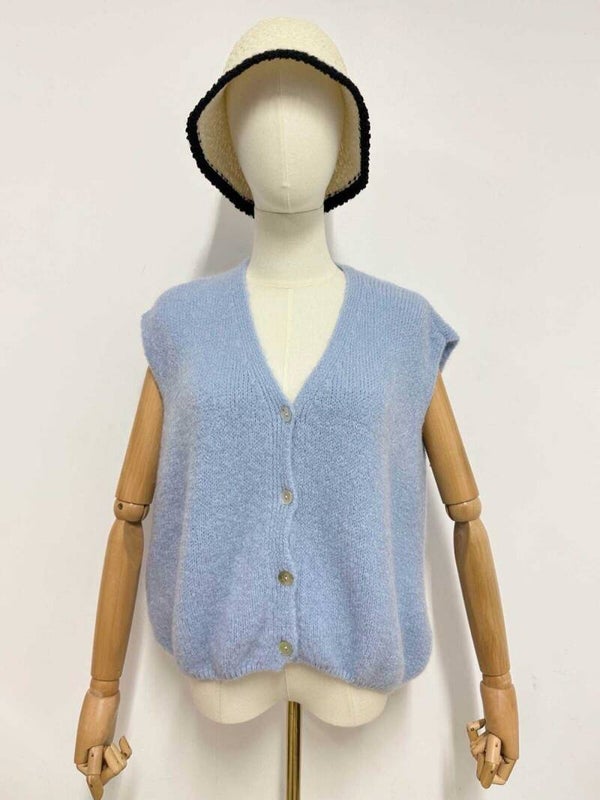 W44 - Gilet sans manches- Bleu Ciel