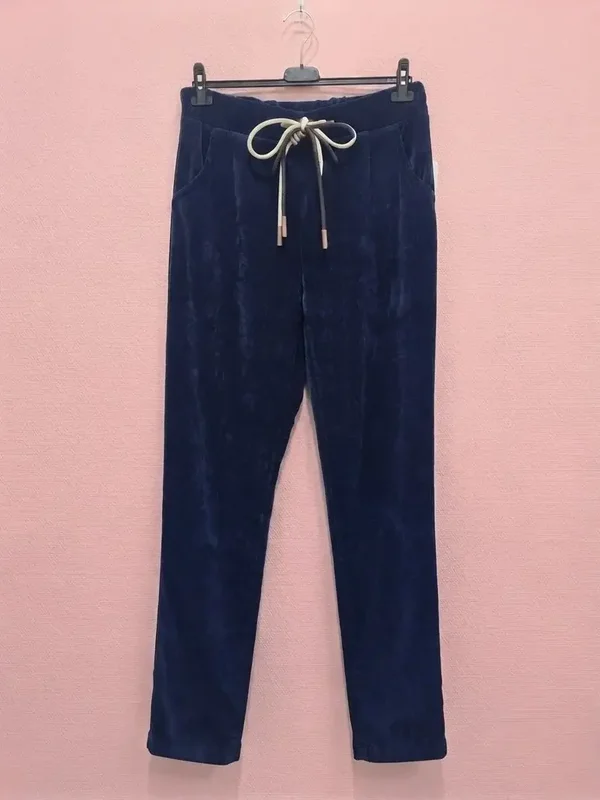 Pantalon velours - Bleu marine