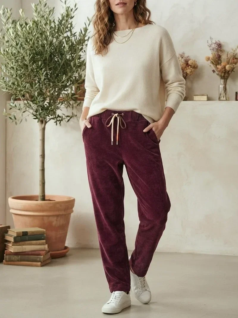 Pantalon velours - Bordeaux