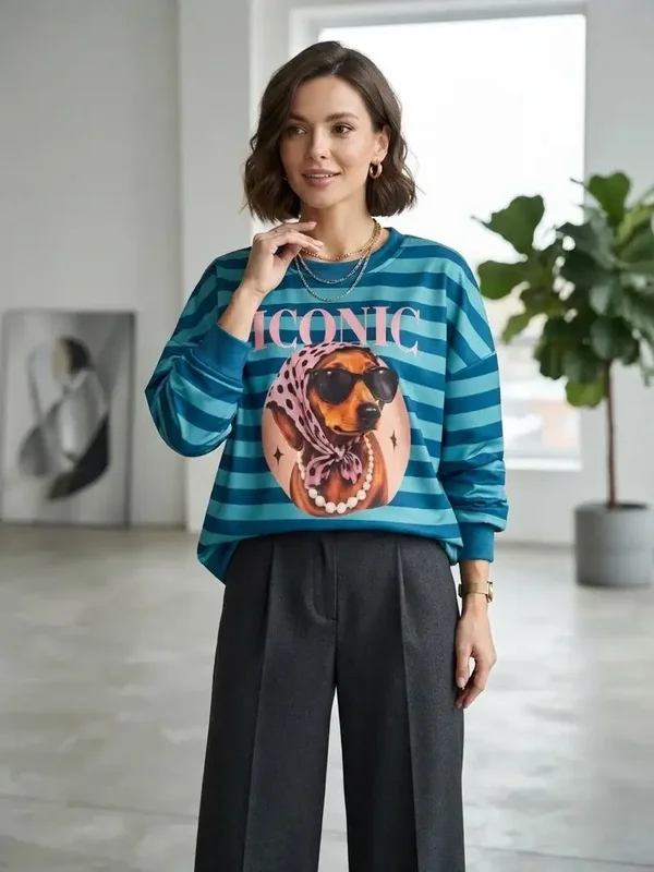 Sweat col rond - ICONIC Teckel