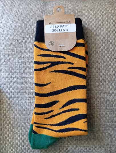 Funny Socks Imprimées tigre FS49