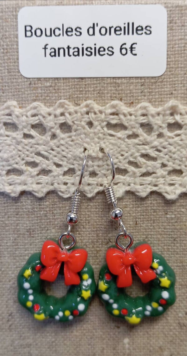 Boucles d'oreilles Noël *3