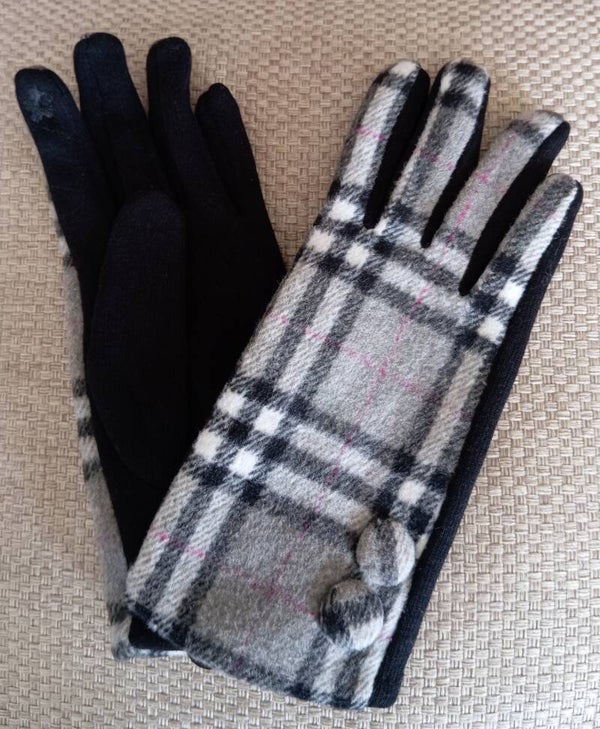 Gants Ecossais - Gris