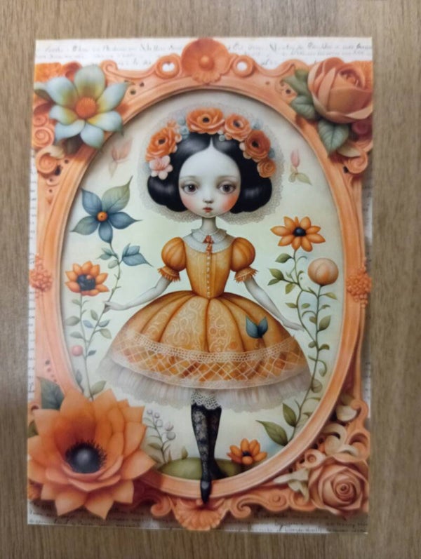 Carte postale poupée *77