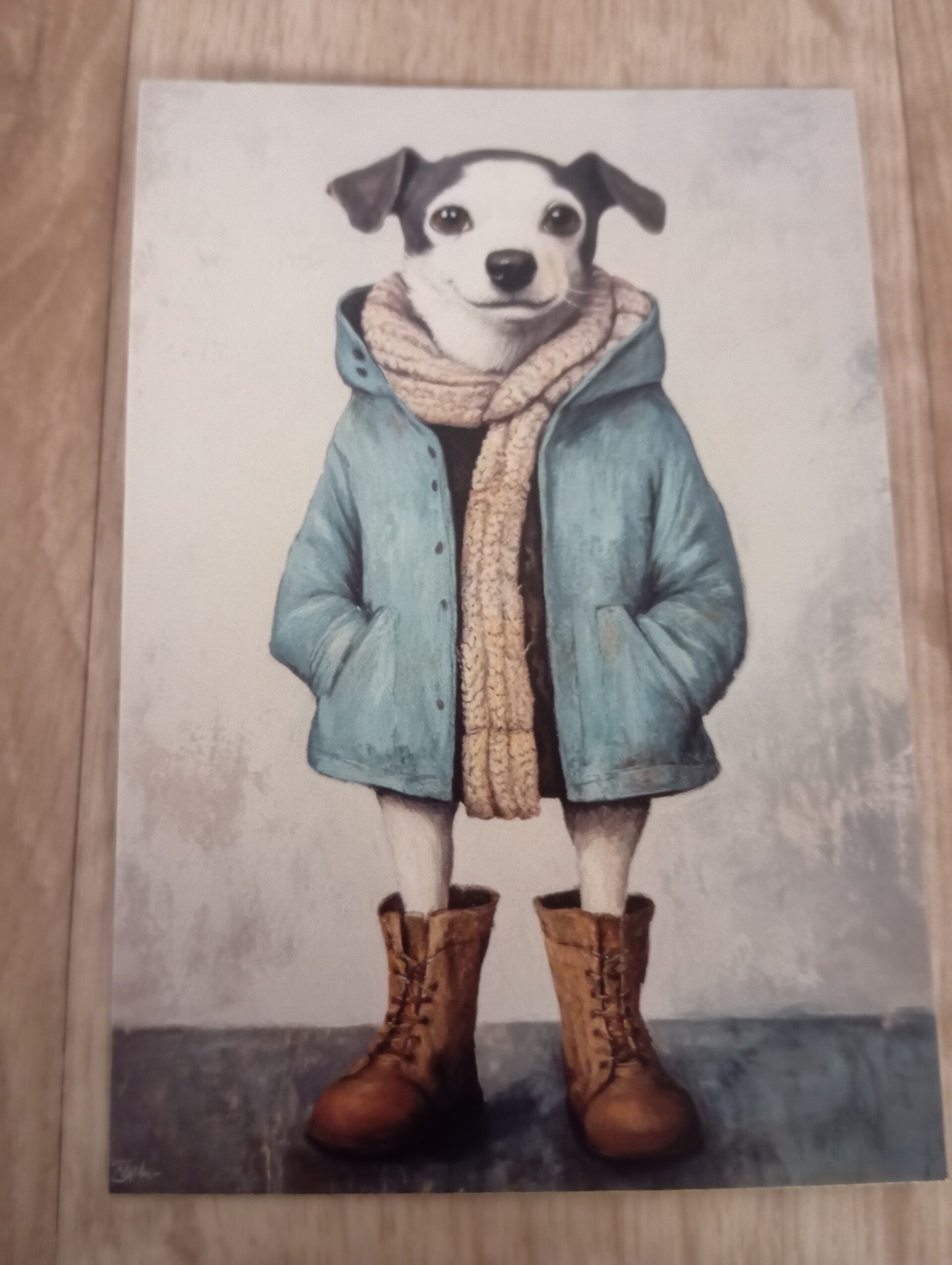 Carte postale Chien en Hiver *108